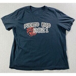 Puerto Rico 2021 T-shirt Size L Black